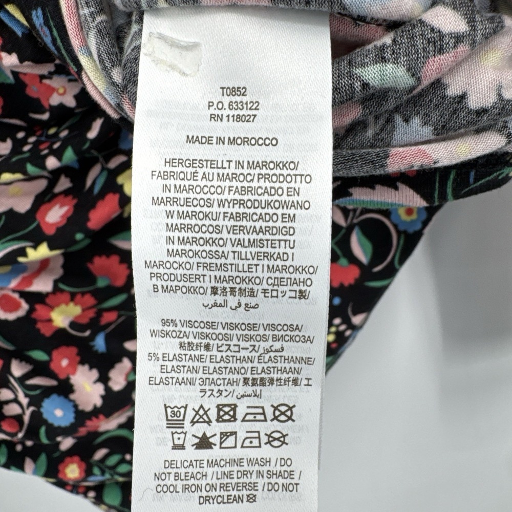Boden‎ Women's US 10 Floral Crossover L/S Garden Boho Shirt Stretchy Comfort - Picture 6 of 11